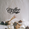 Metal Coffee Cup Wall Hanging Decoration Iron Hanging Coffee Bar Decoration Iron Wire Letter Signs - Wallers