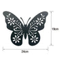Metal Butterfly Wall Art Decoration Living Room - Wallers