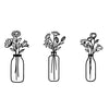 Flower Silhouette Wall Decoration Metal Wall Hanging Silhouette Art Decoration - Wallers