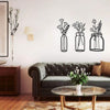 Flower Silhouette Wall Decoration Metal Wall Hanging Silhouette Art Decoration - Wallers