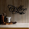 Metal Coffee Cup Wall Hanging Decoration Iron Hanging Coffee Bar Decoration Iron Wire Letter Signs - Wallers