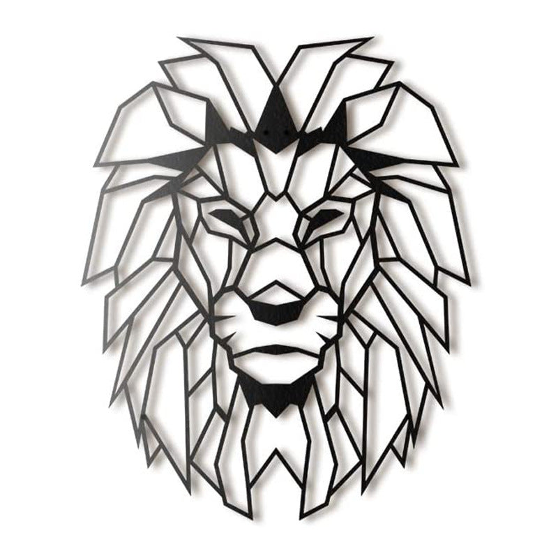 Lion Head Metal Wall Art Decoration - Wallers