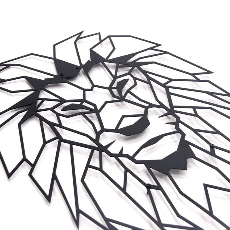 Lion Head Metal Wall Art Decoration - Wallers
