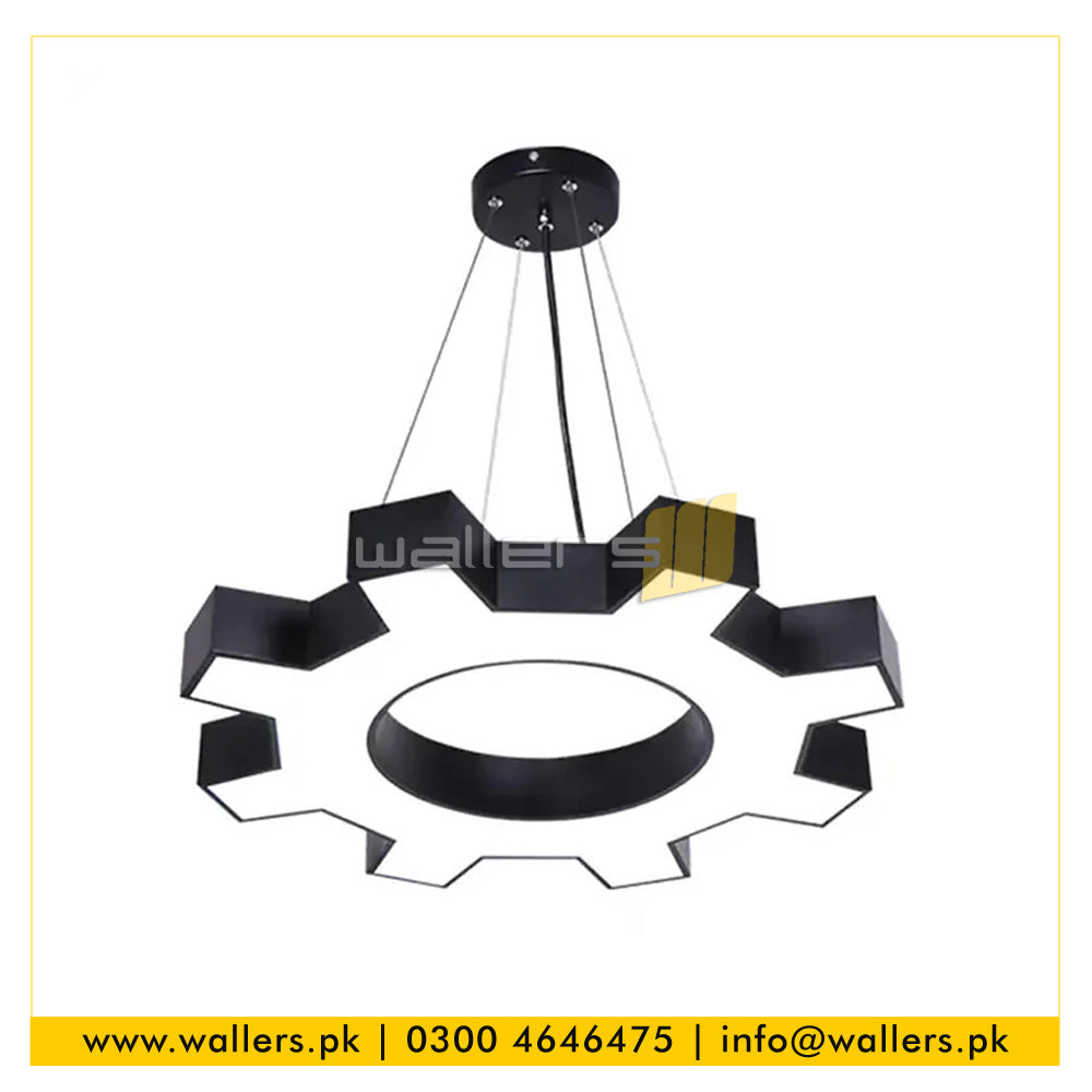 Gear Ring Shape Customized Profile Hanging Light