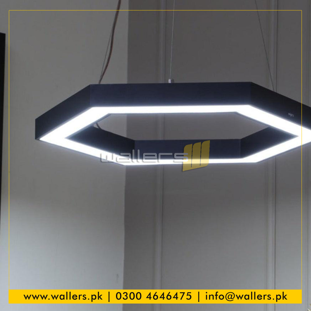 Hexagon / Honeycomb Shape Customized Profile Hanging Light