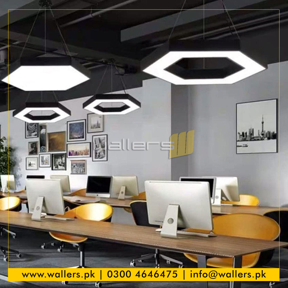 Hexagon / Honeycomb Shape Customized Profile Hanging Light