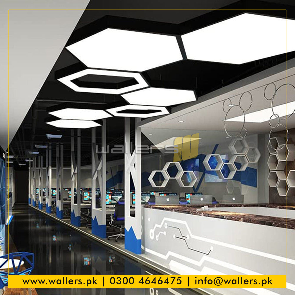 Hexagon / Honeycomb Shape Customized Profile Hanging Light