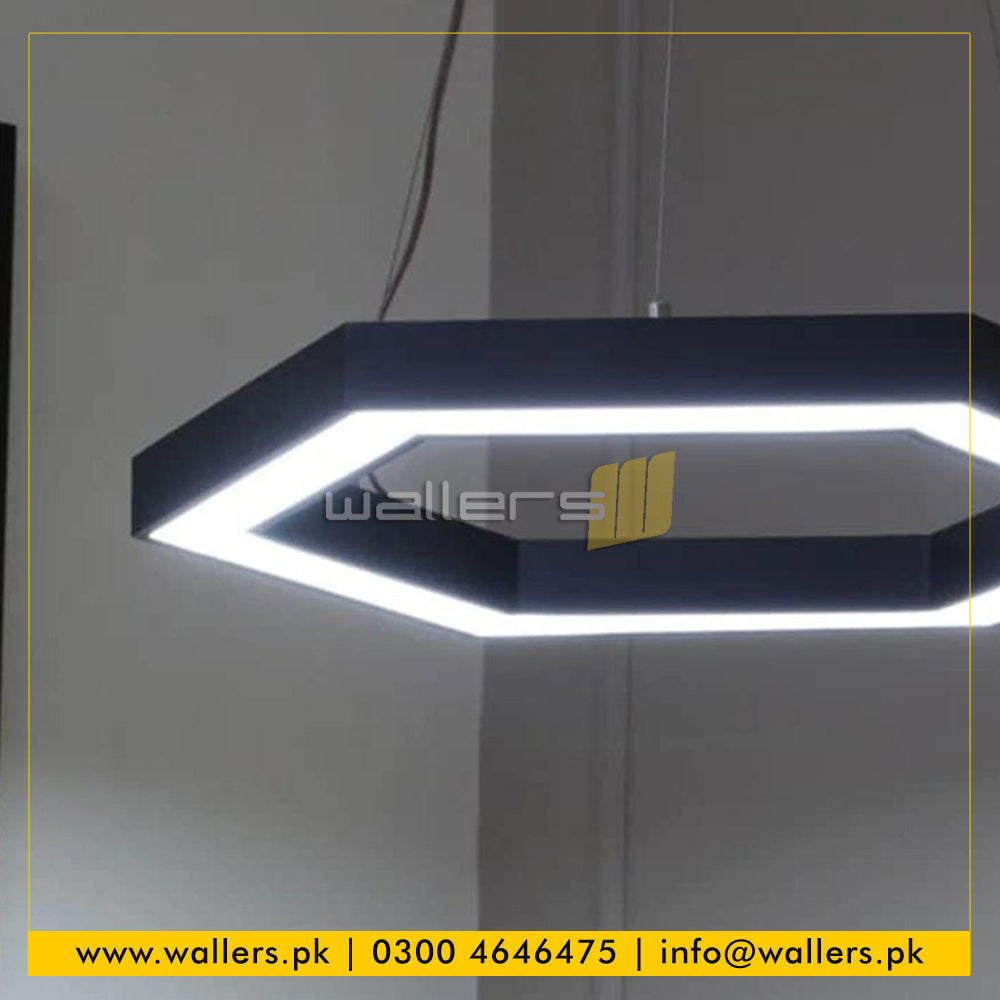 Hexagon / Honeycomb Shape Customized Profile Hanging Light