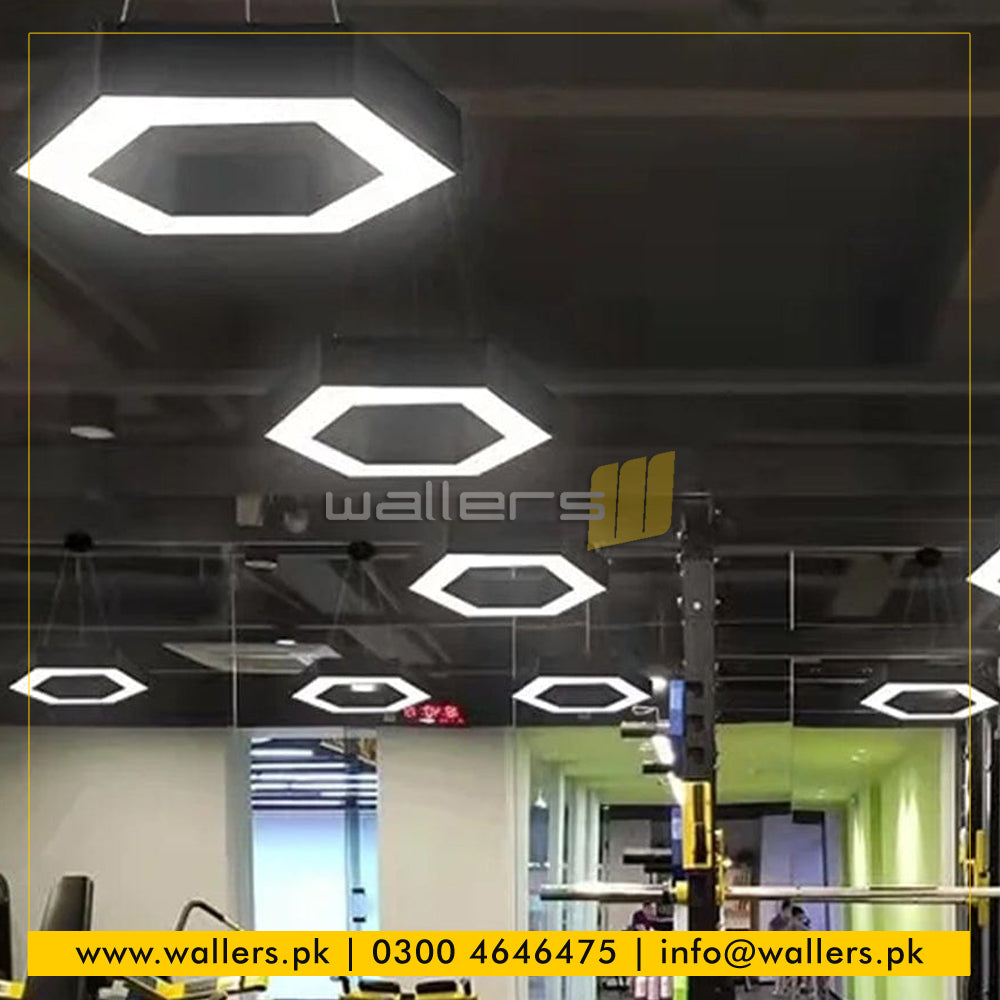 Hexagon / Honeycomb Shape Customized Profile Hanging Light