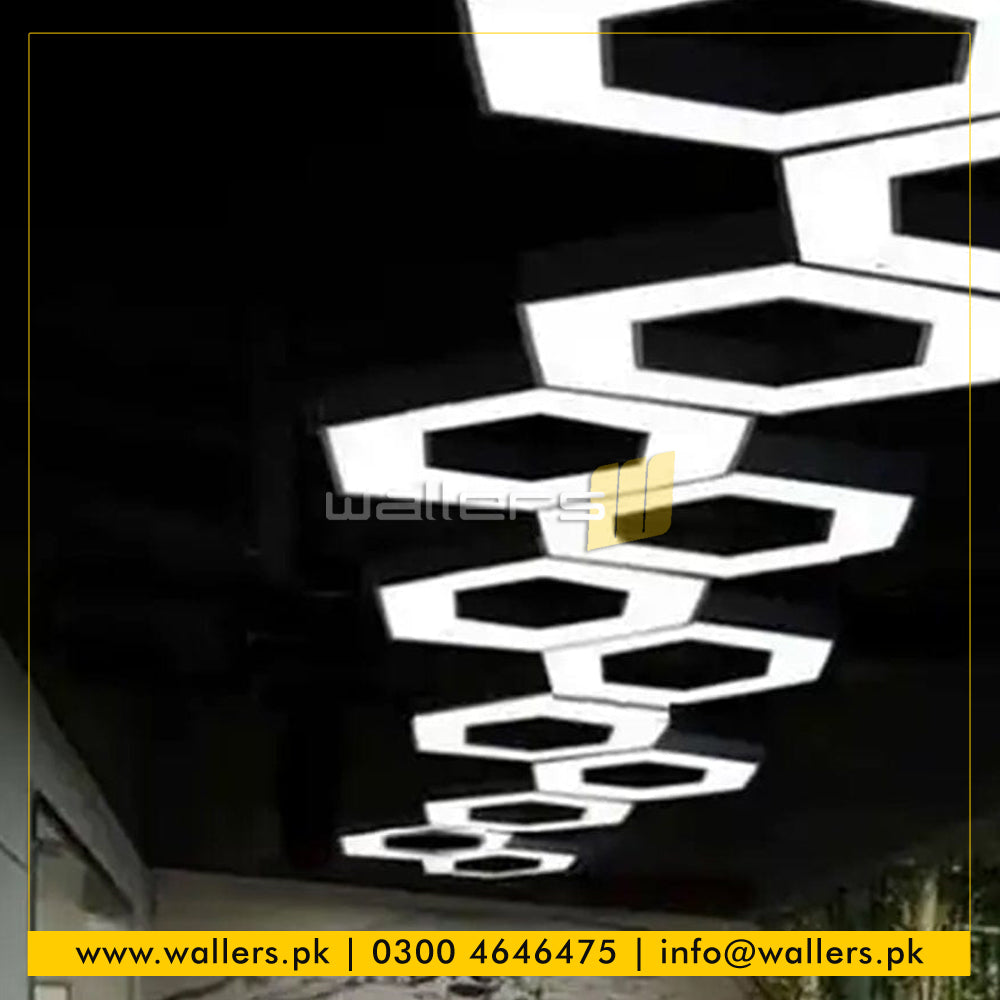 Hexagon / Honeycomb Shape Customized Profile Hanging Light