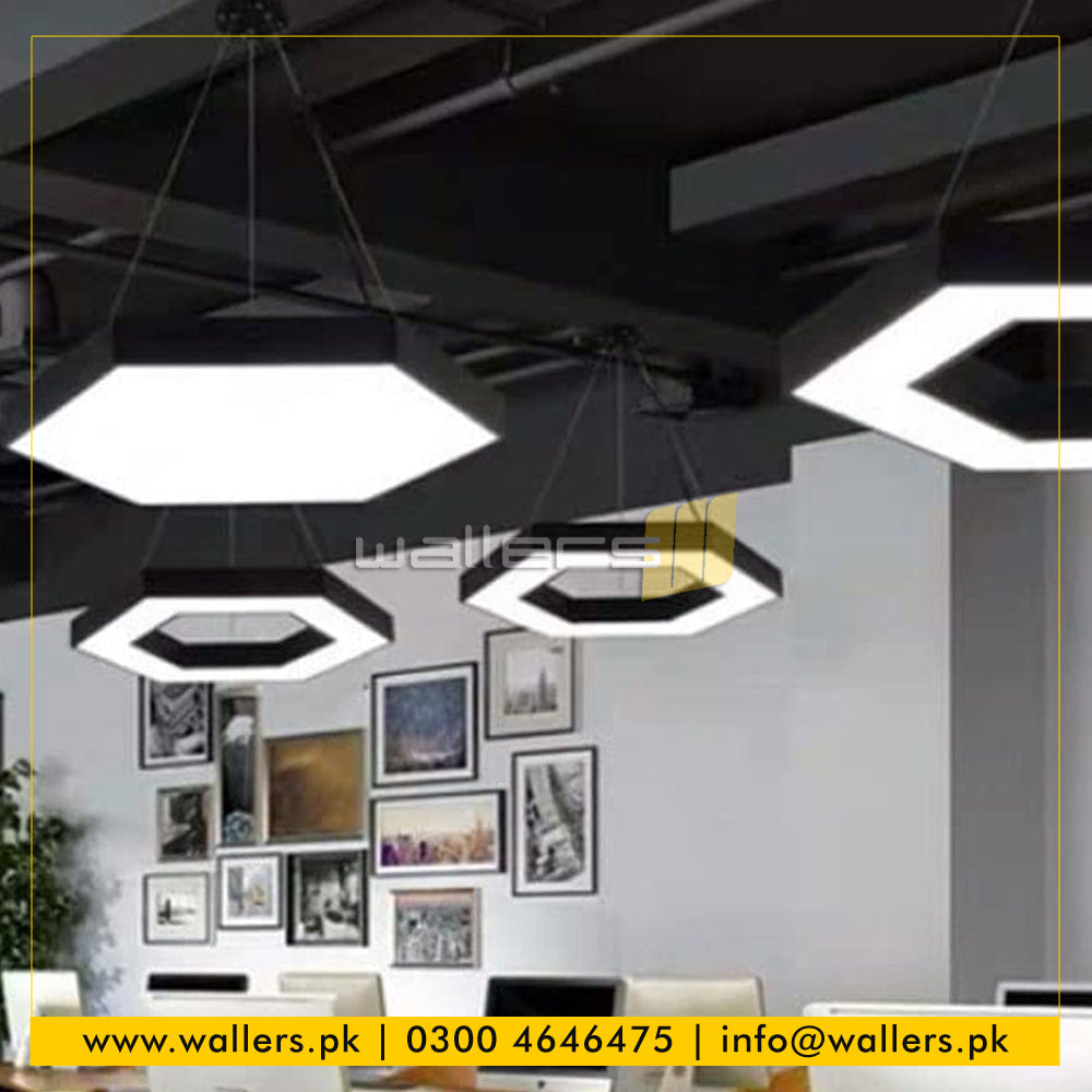 Hexagon / Honeycomb Shape Customized Profile Hanging Light