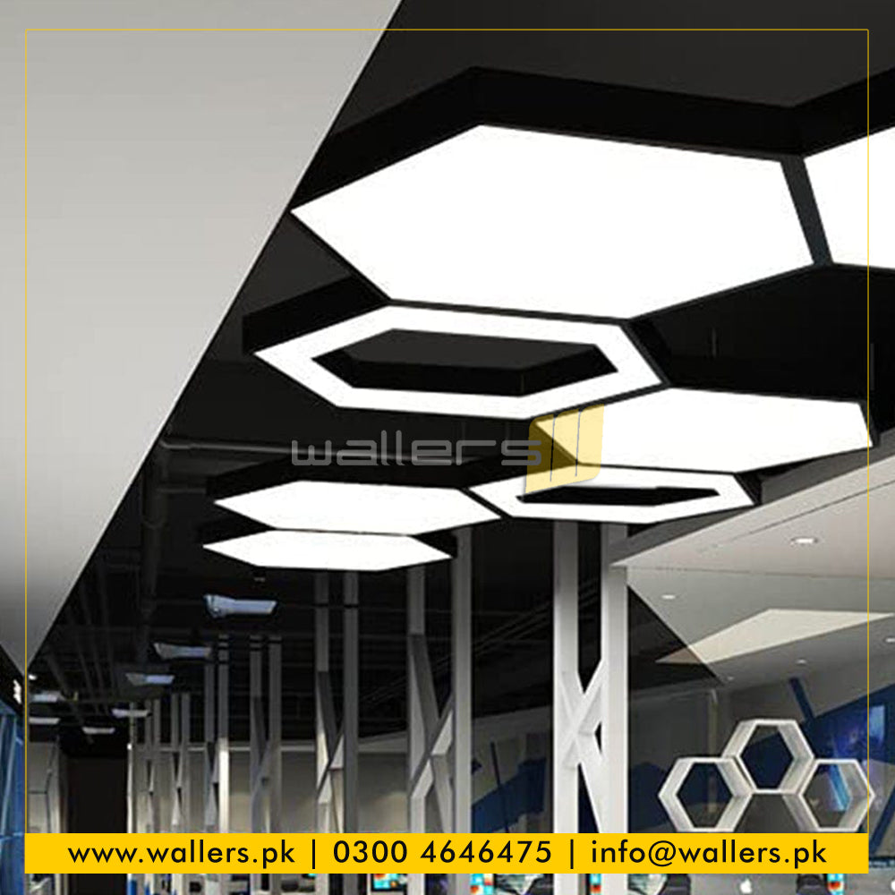 Hexagon / Honeycomb Shape Customized Profile Hanging Light