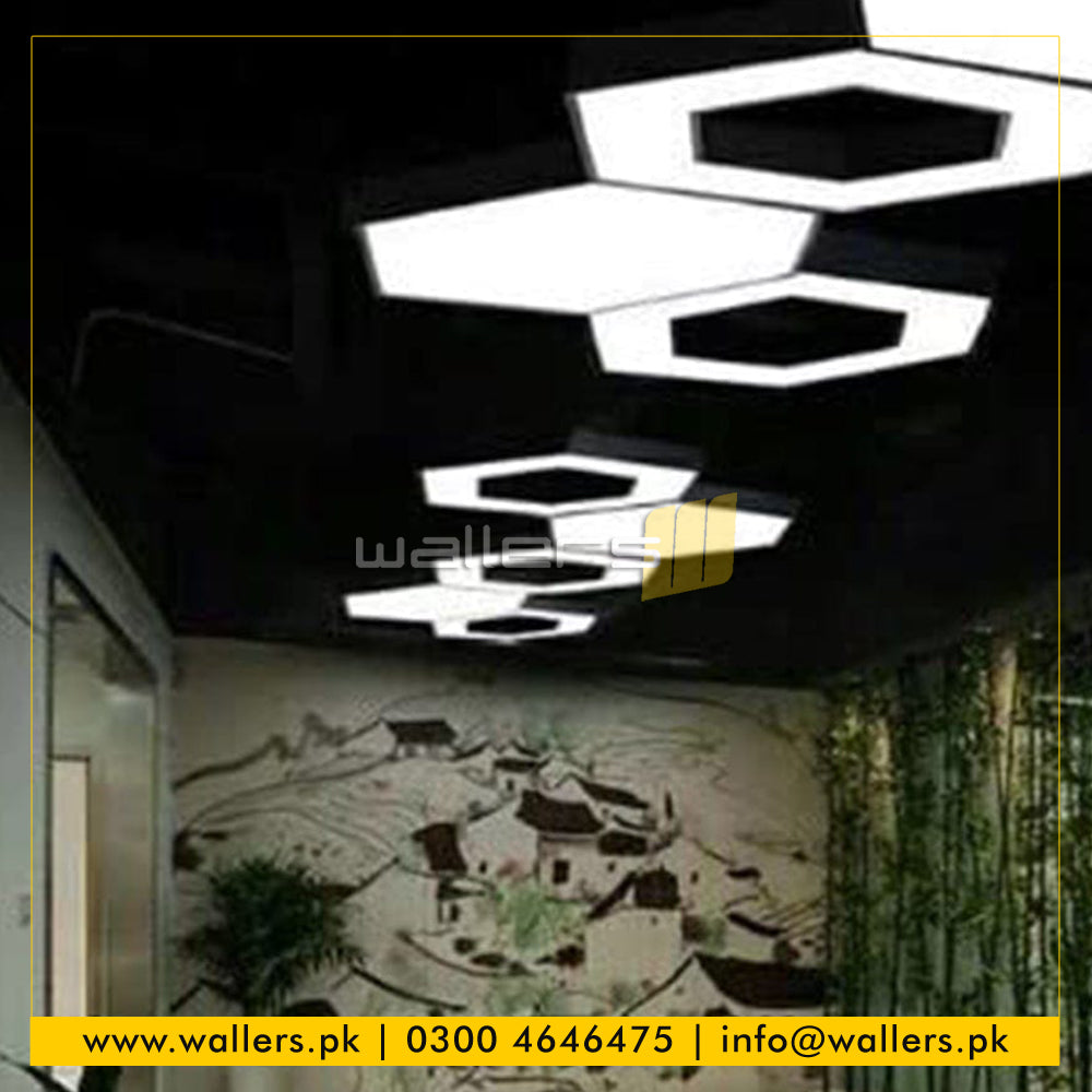 Hexagon / Honeycomb Shape Customized Profile Hanging Light