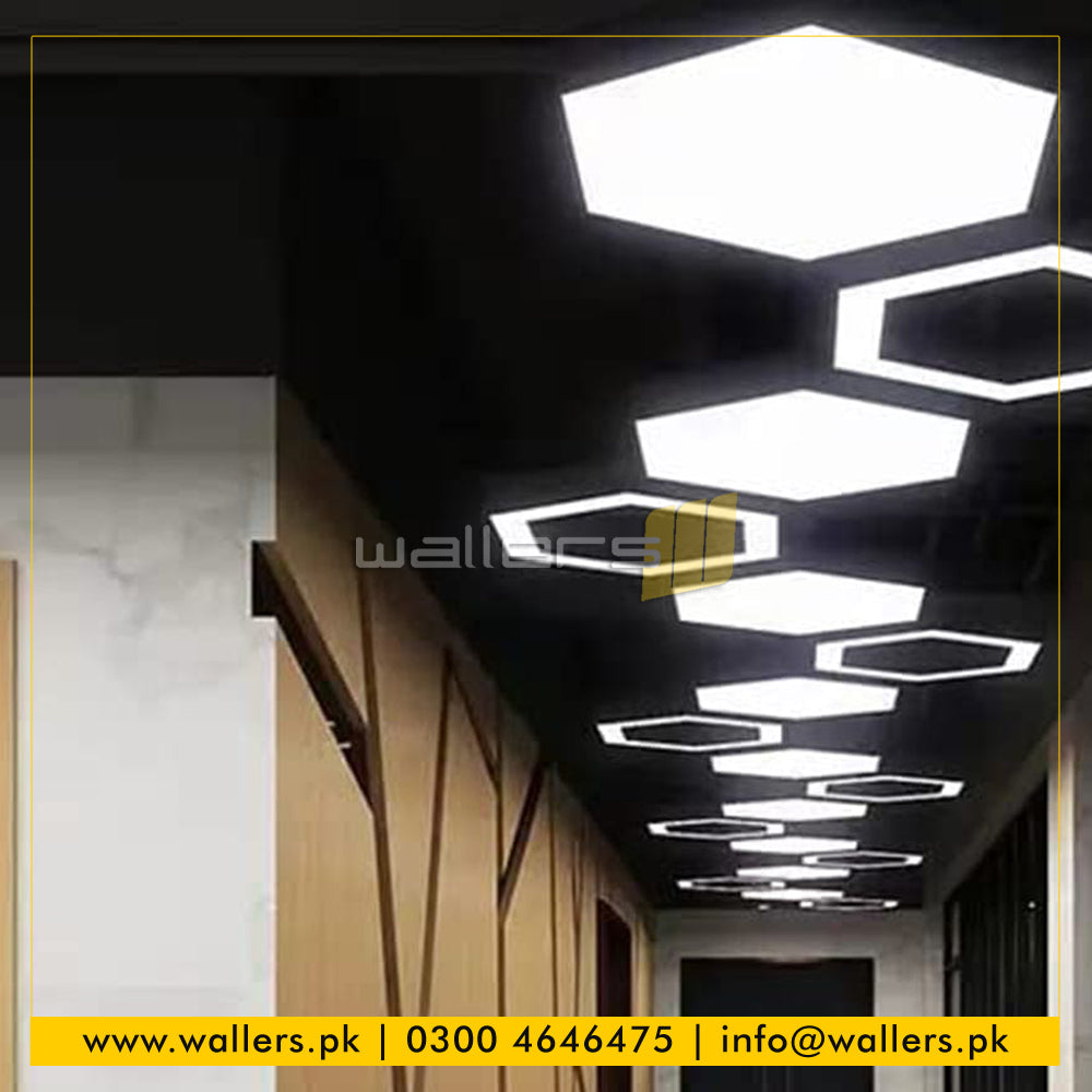 Hexagon / Honeycomb Shape Customized Profile Hanging Light