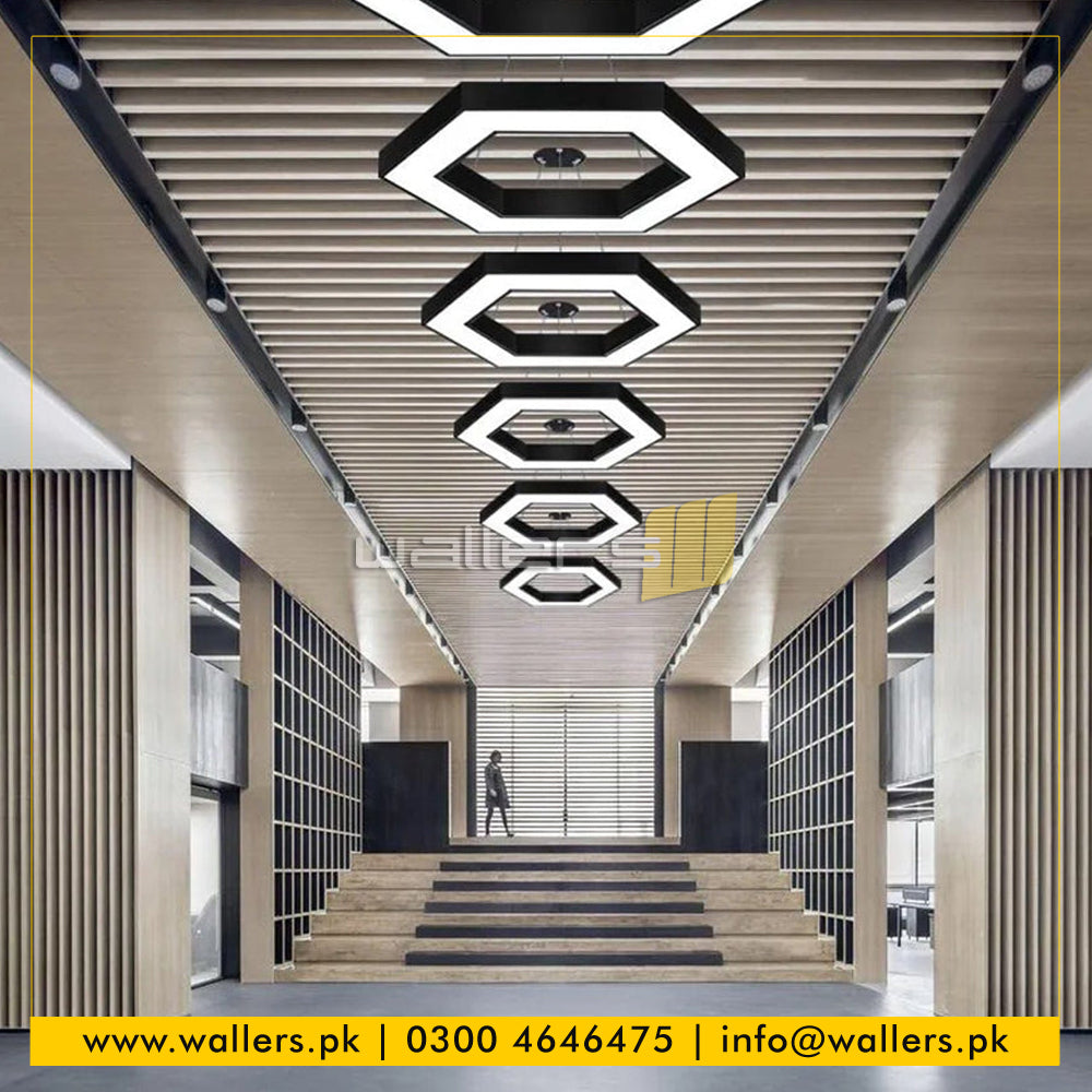 Hexagon / Honeycomb Shape Customized Profile Hanging Light