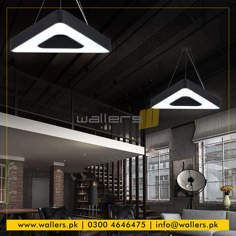 Hollow Triangle Shape Custom Hanging/Suspended Ceiling LED Profile ...