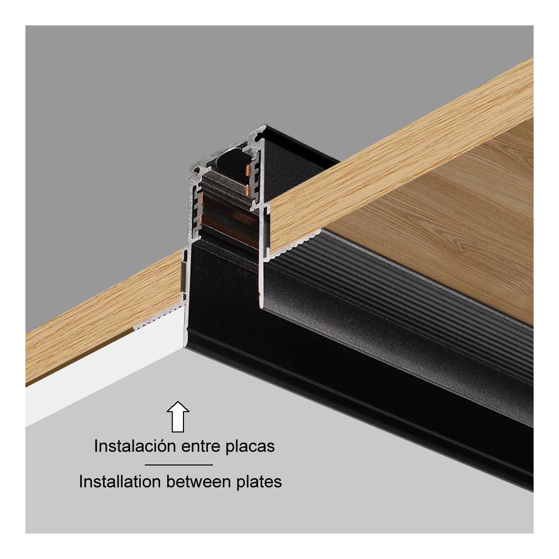 Magnetic Guide Channel Recessed Magnetic Track Channel 3 Meter | Magnetic Track Lighting ...