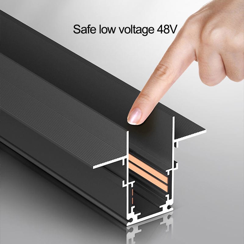 Magnetic Guide Channel Recessed Magnetic Track Channel 3 Meter | Magnetic Track Lighting ...