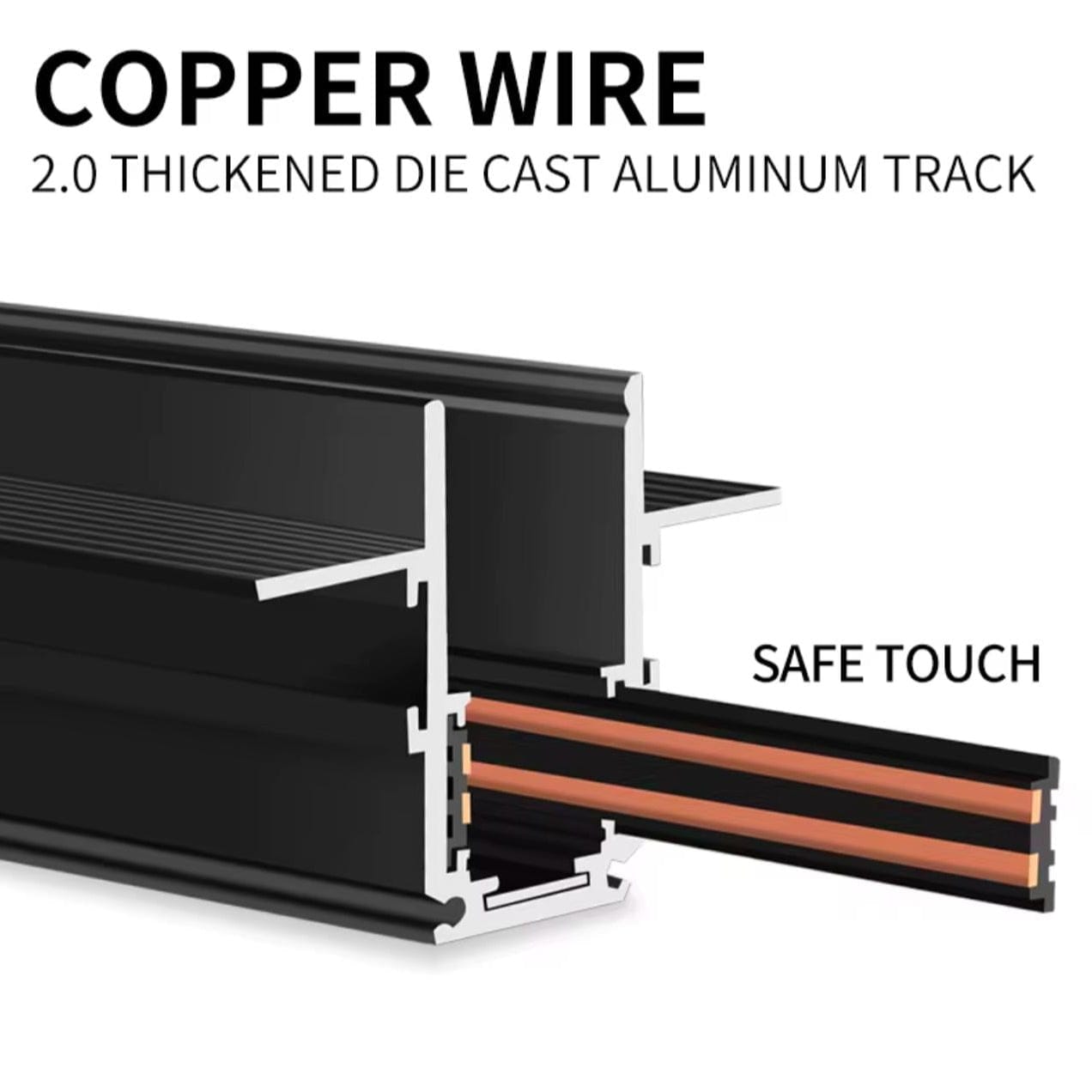 Recessed Magnetic Track Channel 3 Meter | Magnetic Track Lighting ...