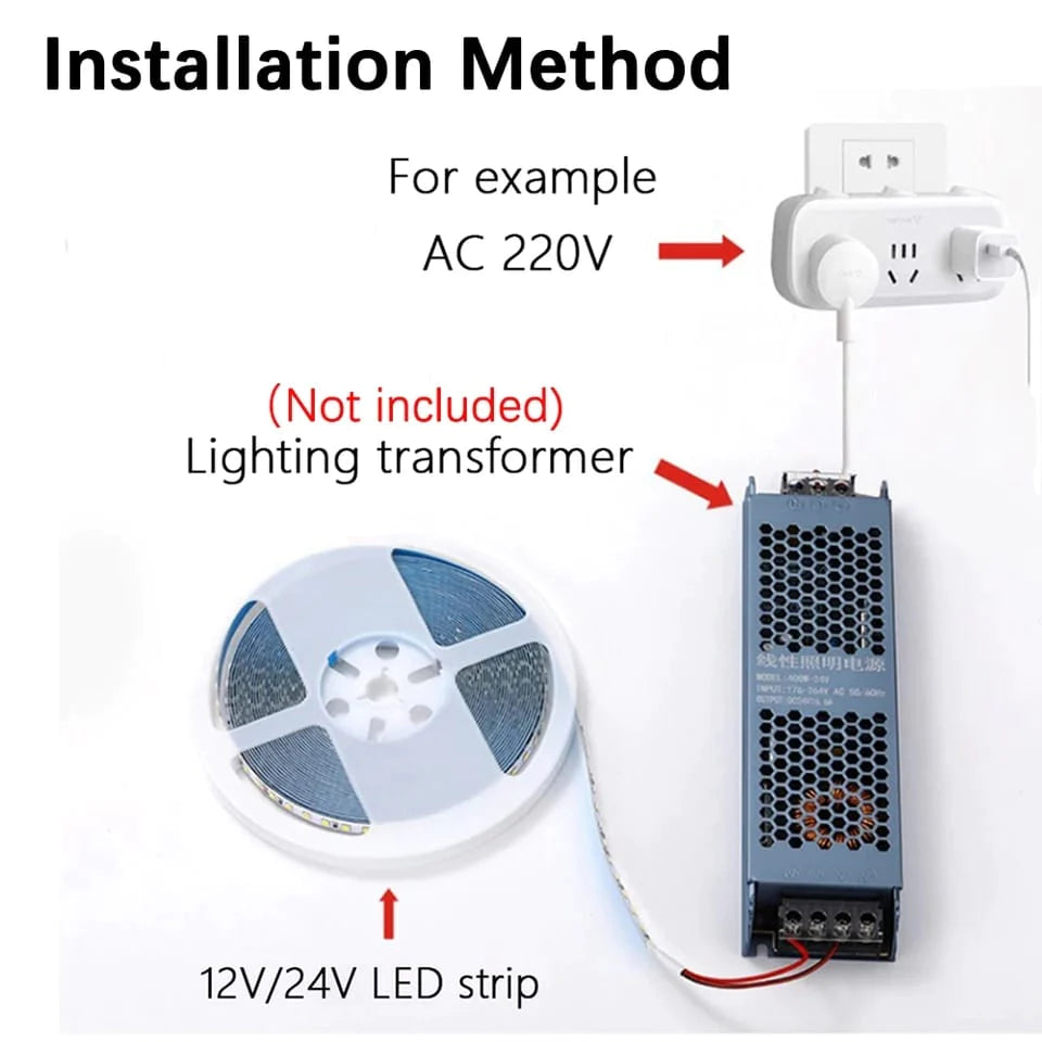 SMD Strip LED Light 2835 | 10 Meter / Roll - Wallers