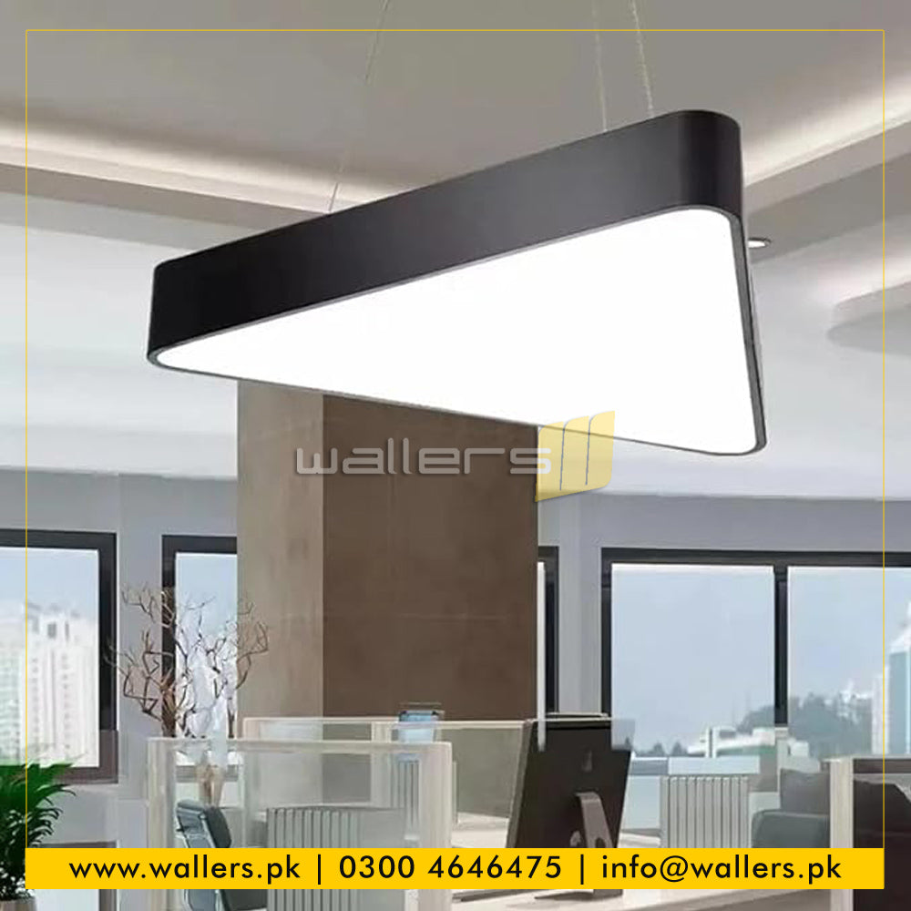 Triangle Shape Custom Hanging/Suspended Ceiling LED Profile Light ...