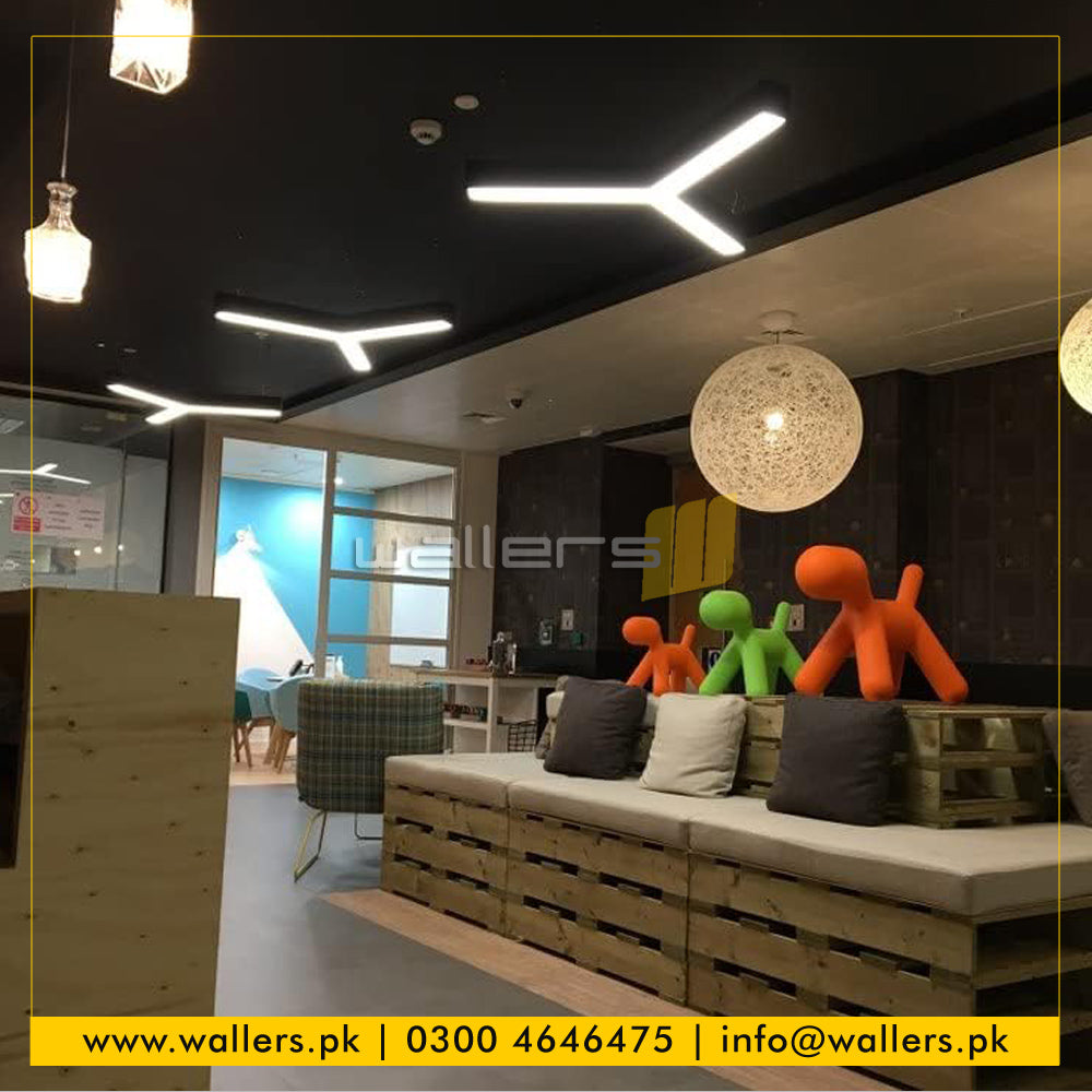 Arrow Shape Custom Hanging/Suspended Ceiling LED Profile Light Fixture ...